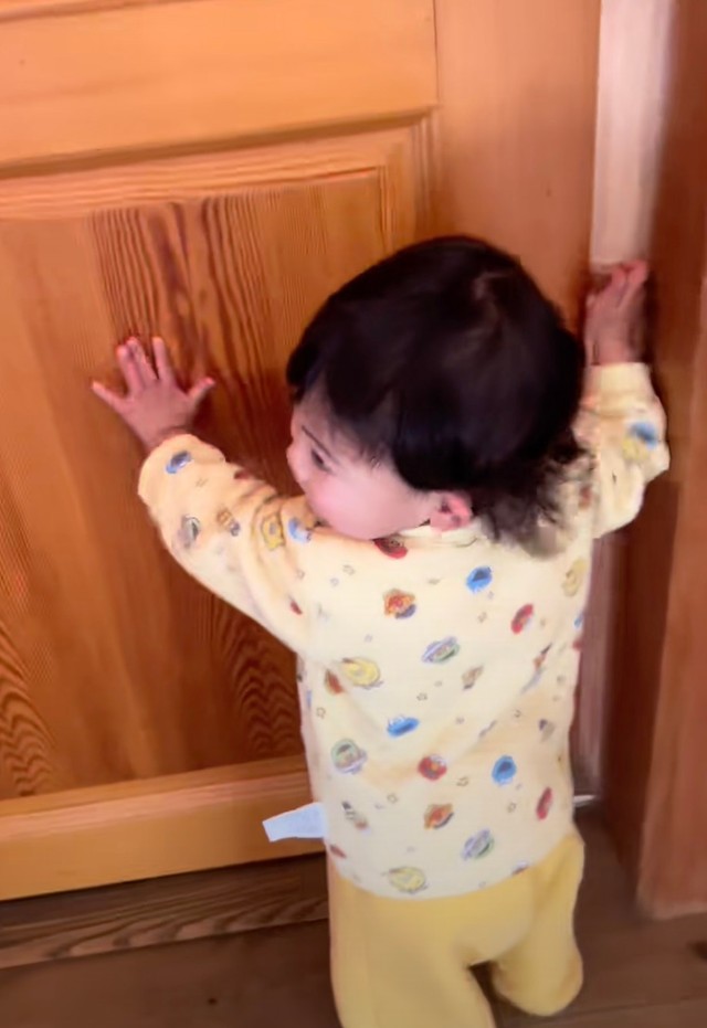 ドアを開けたらパパに会える…！（提供：こはちゃんの日常さん）