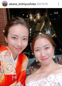 岸茜(@akane_kishiyoshida)さんのインスタグラムより