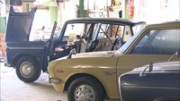 倉敷市真備町で水没のクラシックカー　姫路の専門学校で再生へ