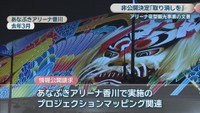 プロジェクションマッピング あなぶきアリーナ香川 2025年3月