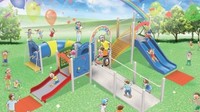 幼児用複合遊具のイメージ（多度津町提供）