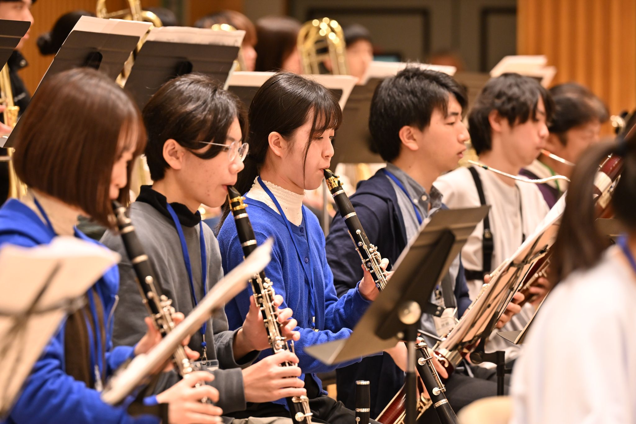 トヨタ）オーケストラ演奏を合わせるTYOC参加者ら