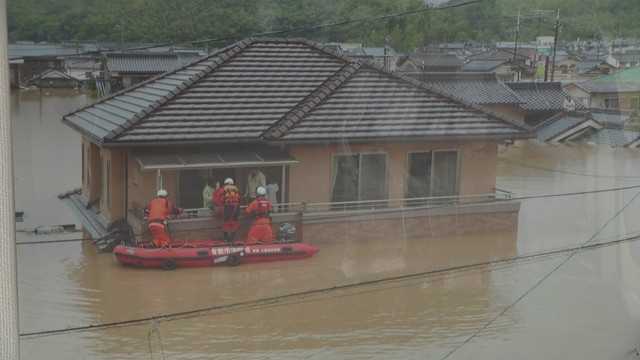 西日本豪雨の記憶を伝える写真　真備ふるさと歴史館
