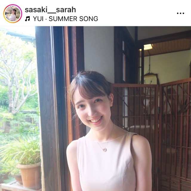 佐々木沙羅（@sasaki__sarah）さんのインスタグラムより