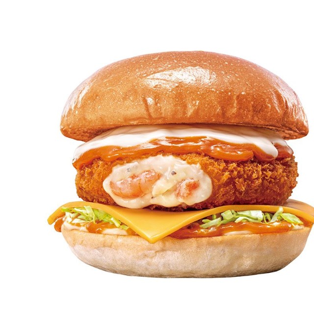 「デミチーズえびグラタンバーガー」590円