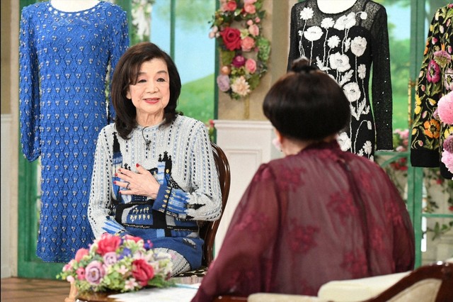 「徹子の部屋」    黒柳徹子(右)、伊藤浩子さん＝テレビ朝日提供