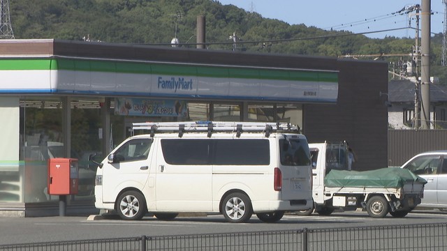 事件があったコンビニ　高松市国分寺町　7月