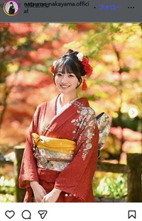 OCHA NORMA　中山夏月姫のインスタグラム＠natsume_nakayama.officialより