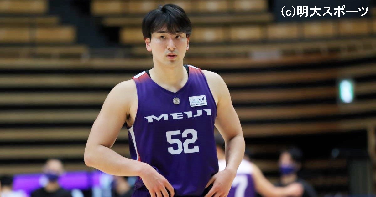 バスケ - 明治大・溝口月斗 降格・コロナ・けが、困難を跳ね飛ばして快