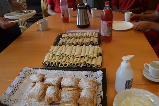 バルドレス刑務所の昼食。調理担当の受刑者らがつくっているという