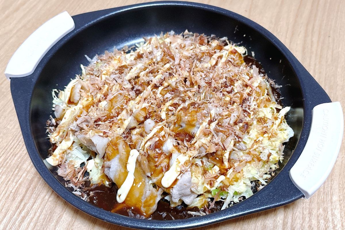 3日連続食べた」【ニトリ】の“レンジ調理器”でつくるお好み焼きが絶品 