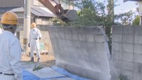 危険なブロック塀の撤去（4日　香川・東かがわ市）