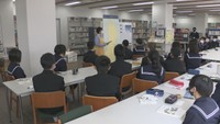 満濃中学校の1年生を対象に特別授業