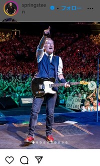 ブルース・スプリングスティーンのインスタグラム＠springsteenより
