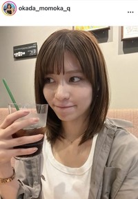  岡田桃佳アナウンサーのインスタグラム＠okada_momoka_qより