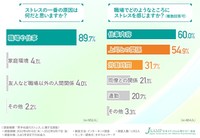 ストレスの原因／職場でどのようなところにストレスを感じますか？（提供画像）