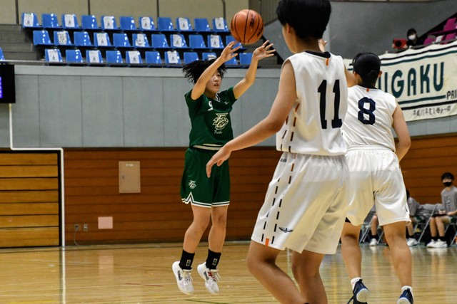 【女子決勝】日本航空―富士学苑（全国高校総体バスケ山梨県大会）