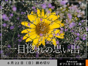 【アマギフ対象】「一目惚れの思い出」でエッセイ募集！6月22日（日）締切