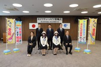 セイフティーメイツ委嘱式 岡山県警提供