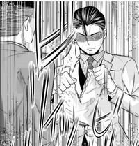 上島が持ってきた資料を破り捨てる…（吉谷光平さん提供）