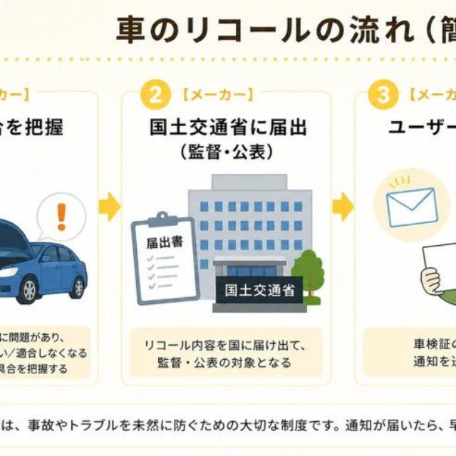 車のリコールとは？（提供：norico by ガリバー）