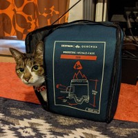 モコスちゃん「うちのご主人はアウトドアも趣味ニャンです」（提供：いきさん さん）