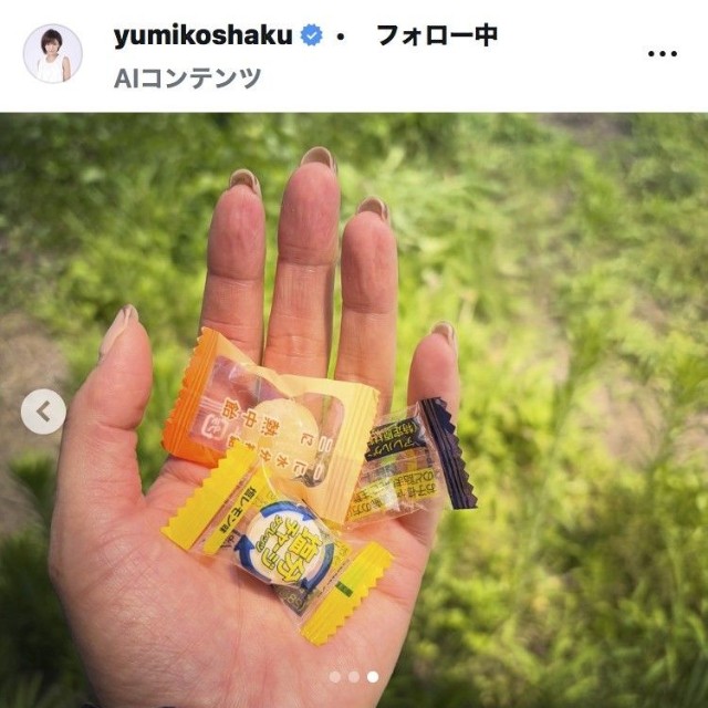 釈由美子のインスタグラム＠yumikoshakuより