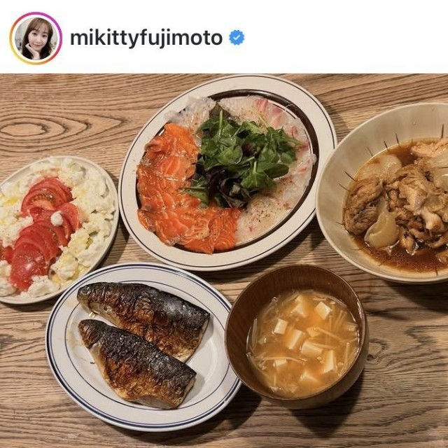 藤本美貴のインスタグラム＠mikittyfujimotoより