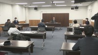 着任会見の様子