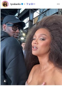 タイラ・バンンクスのインスタグラム@tyrabanksより
