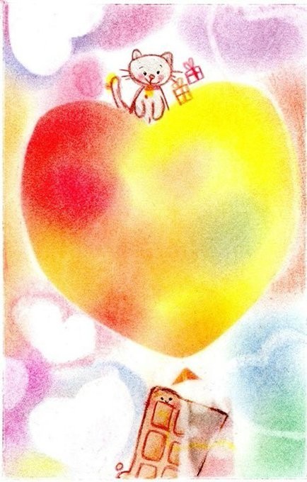 心温まるテイストのイラストを描く