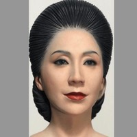 ななてんさんがリペイントした岩下志麻さん（ななてんさん提供）