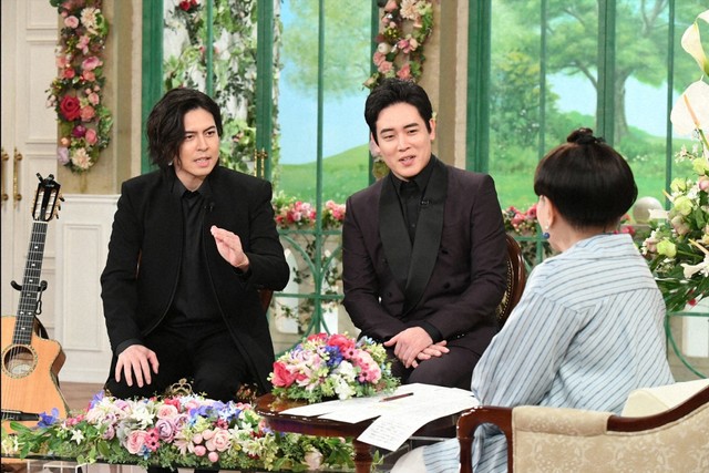 「徹子の部屋」　（右から）黒柳徹子、木村徹二、木村竜蔵＝テレビ朝日提供