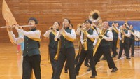 倉敷市立真備中学校吹奏楽部のマーチングバンド