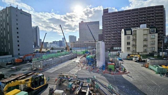 普段は街歩きや再開発の工事現場の様子を投稿（中之島線中之島駅建設工事の様子）／けんたろうさん（@ken_ta_rou）提供