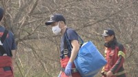 岡山市の山火事　27日朝の消火活動