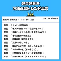 2005年冷凍食品トレンド大賞11-20位