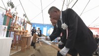 起工式　岡山・北区下石井