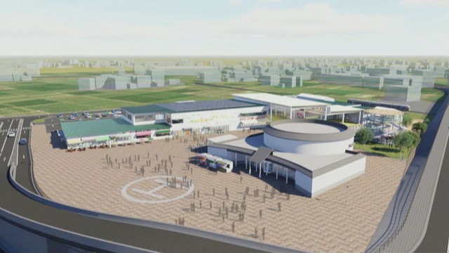 新しい道の駅の完成イメージ　提供：観音寺市