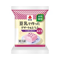 「豆乳で作ったデザート風とうふ」シリーズには「つぶあん仕立て」も（画像提供：紀文食品）