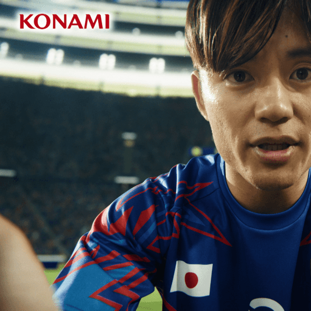 サッカーゲーム「eFootball」の新CMに登場した日本代表・久保建英©Konami Digital Entertainment