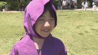 武将隊のお手伝いとして「烏城おしろあそび」に参加した旭さん