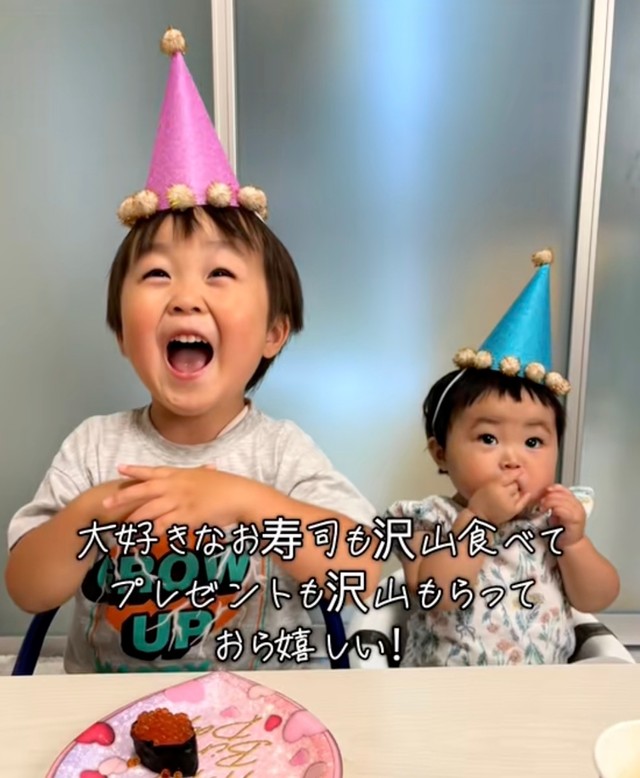 2日違いのお誕生日を一緒にお祝い！（提供：@aito.koharumamaさん）

