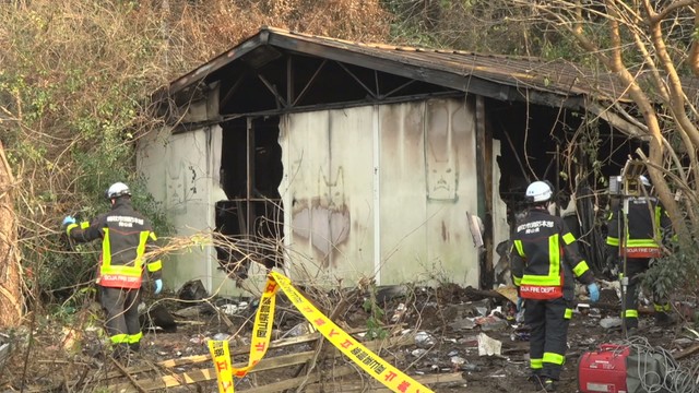火事があった住宅　総社市日羽