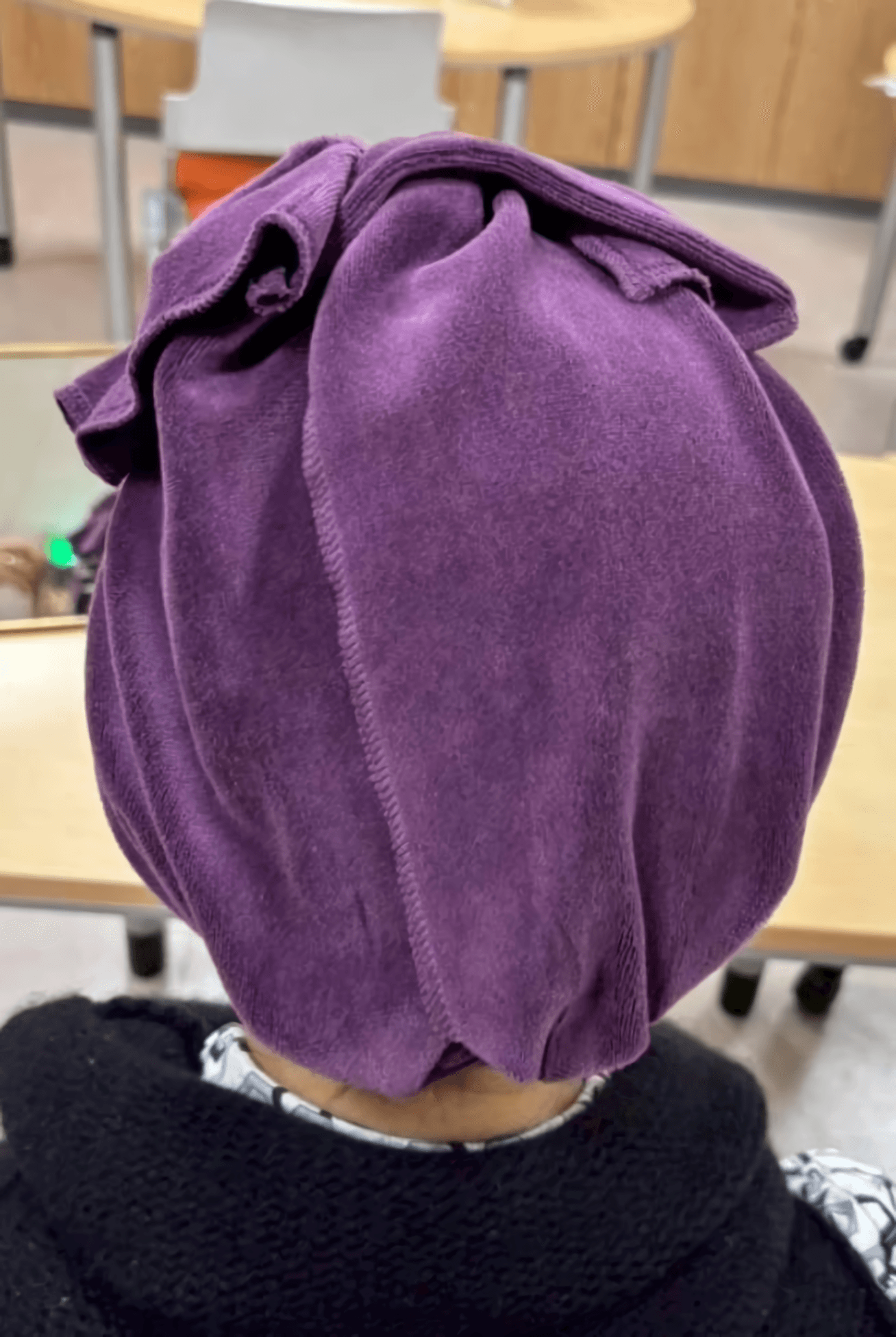 頭部をすべてカバーできるターバン