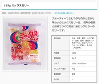 昭和時代から愛されるミックスゼリー（金城製菓ホームページから引用）