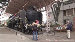 仙台・西公園のＳＬ誕生から７０年　古希を祝う誕生祭　記念撮影会にぎわう