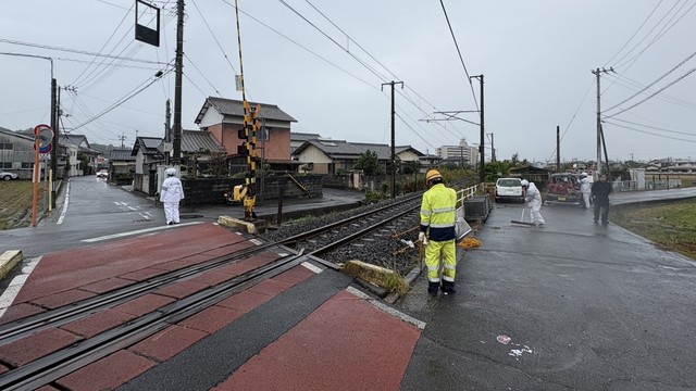 事故の現場　香川・多度津町