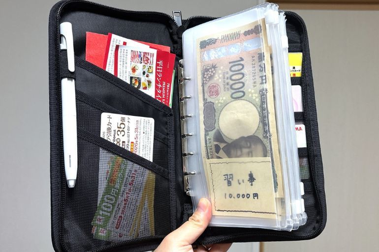 ナオナオ 黒×ネイビー 無印良品 パスポートケース ポリエステル パスポートケース クリアポケット付 | 無印良品