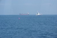海に漂うピンクの影／第四管区海上保安本部　公式Xよりjpeg